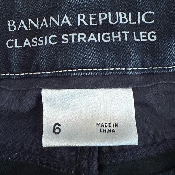Banana Republic Women’s Classic Straight Leg Jeans Dark Wash Size 6 - Picture 9 of 10